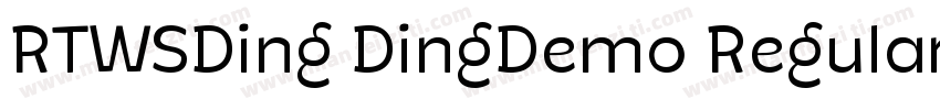 RTWSDing DingDemo Regular字体转换